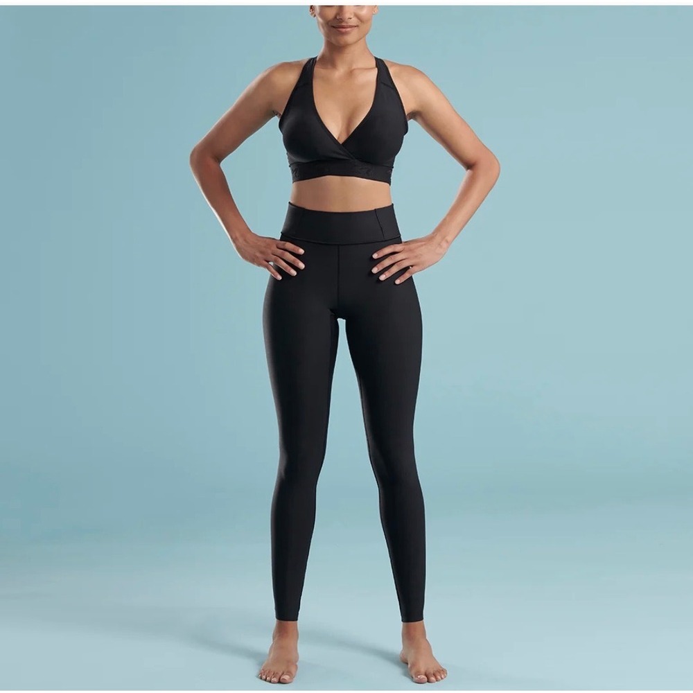 Marena Shape ME-611 Women Black Travel Leggings Graduated Compression Small